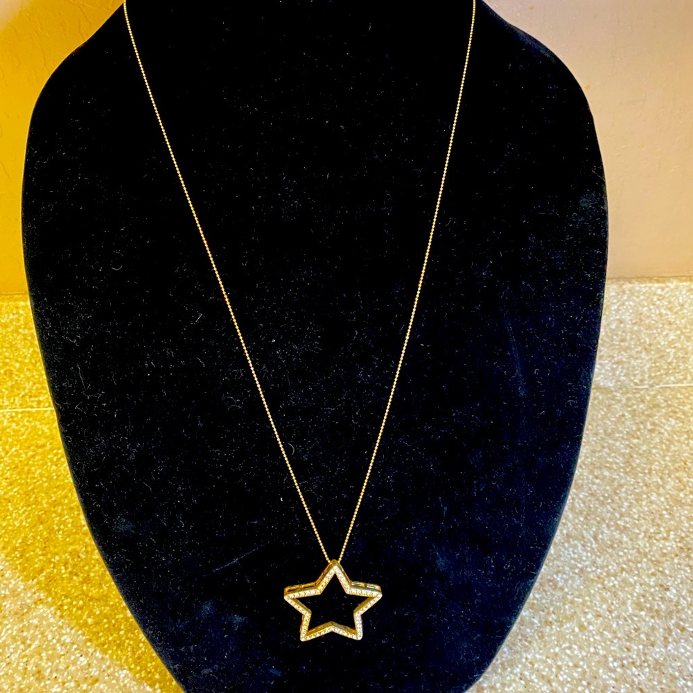 Gold Plated 18in Star ⭐️ necklace.